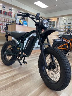 Forest Green Bigniu Electric Bike 40mph Top Speed ebike Financing $49 Down Payment