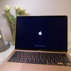Early 2020 Apple MacBook Air with 1.1GHz Intel Core i3 (13-inch, 8GB RAM, 128GB SSD Storage) (QWERTY English) Gold (Renewed)