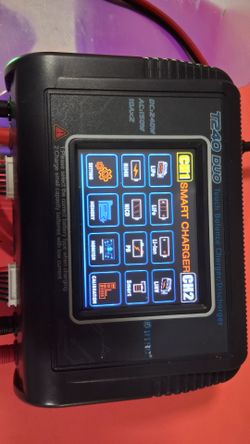 Atrc smart duel  channel charger with touch screen
