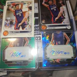KAI SOTO AUTOS RC HOT NEW BALLER NBA PRIZM RC AUTOS BLUE CRACKED ICE /99 AND GREEN AUTO AND RCS