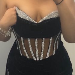 Black Velvet Dress 