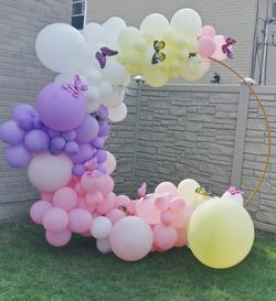 Balloons Garland Arch Round Metal Frame