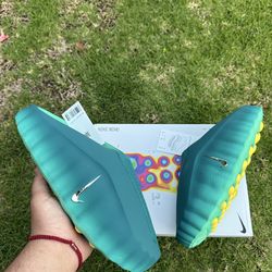 Nike Mind 001 Slide Geode Teal Light Menta Size 13
