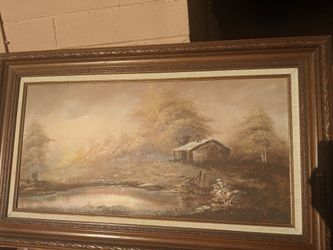 Landscape oil painting