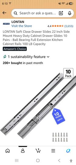 22' drawer slides