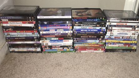 Over 50 DVD’s including multiple Disney titles