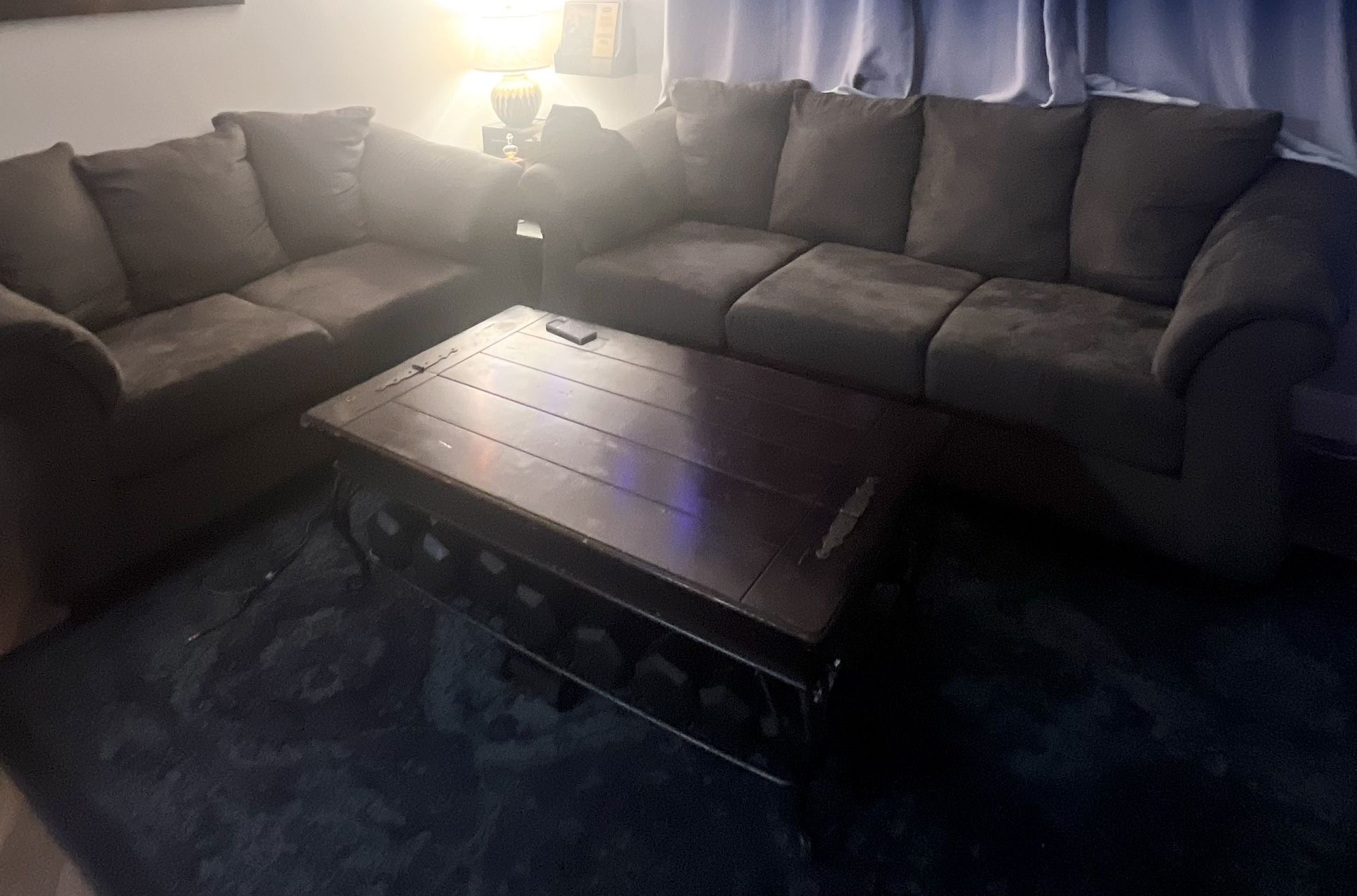 2 Pc Grey Couch
