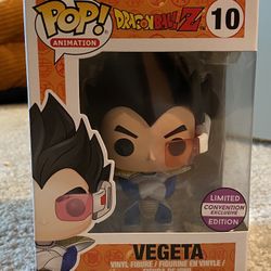 Funko Pop Dragon Ball Z:  Vegeta (Metallic) #10 Limited Convention Exclusive Edition