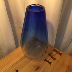 Blue Glass Vase 