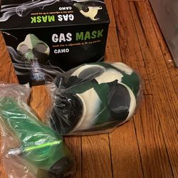 Brand New Still Sealed Camo Gas mask