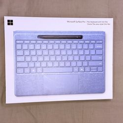 Microsoft - Surface Slim Pen (2nd Edition) and Pro Flex Keyboard for Pro (11th Edition), Pro 9, Pro 8 - Sapphire