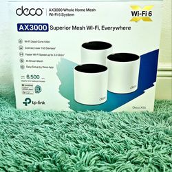 Deco AX3000 WHOLE HOME MESH WI-FI 6 System