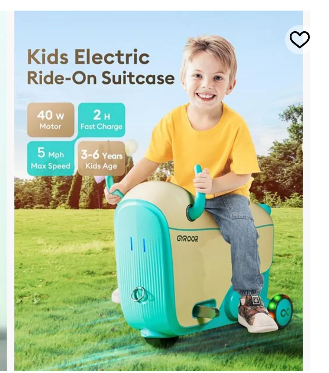 Kids electric suitcase!!!