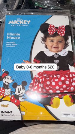 Disney Minnie Mouse Infant Costume 0-6 Months