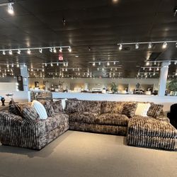  Brown 4PC Chaise Sectional Couch