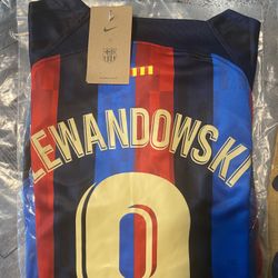 FC Barcelona 2022/23 Home Lewandowski Jersey