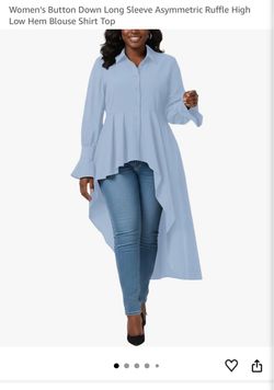 White assymetrical long sleeve top
