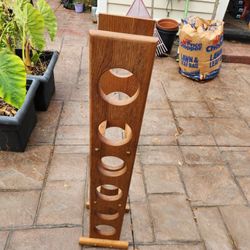 Oak Wine Bottle Rack Handmade 