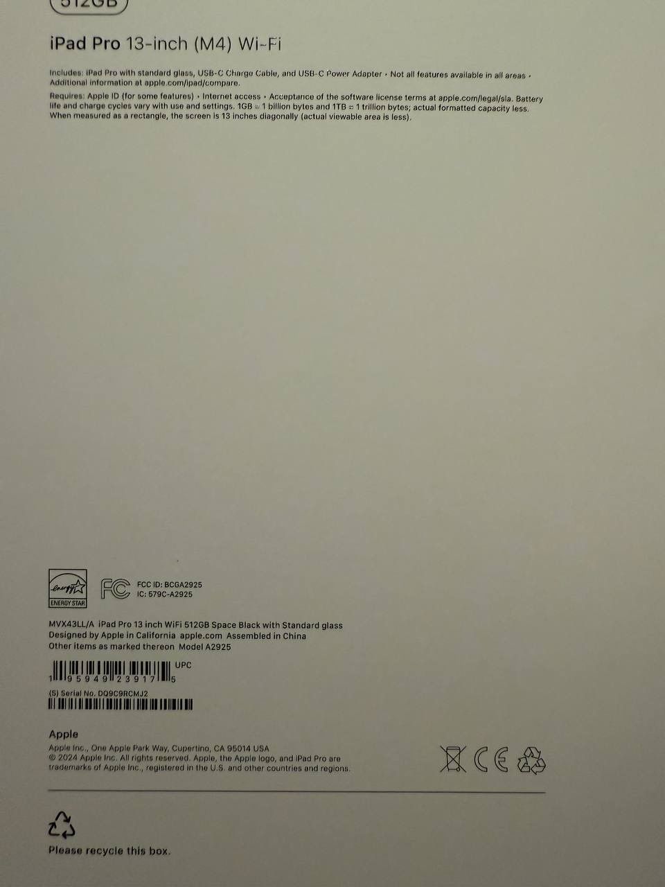 iPad Pro 13in