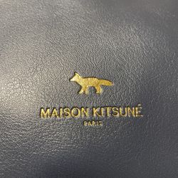 Japan Airlines Blue Maison Kitsune Bag With Toiletries 