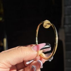 NAIL WRAP CZ RING 18K