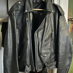 Motorcycle Leather Jacket  Size Large