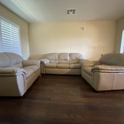 Leather couches
