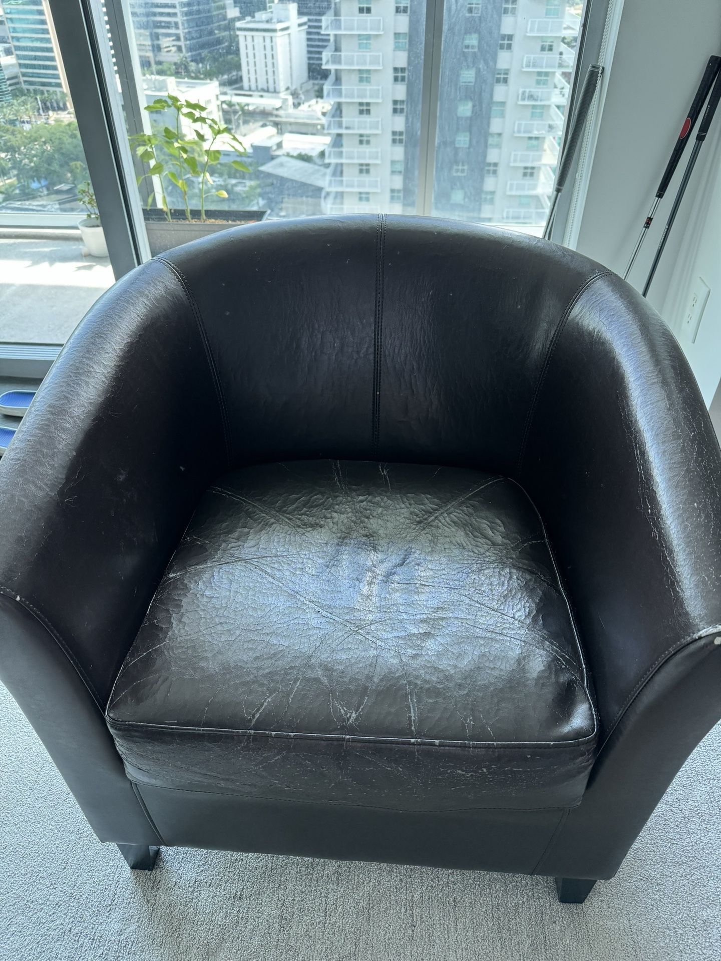 Leather Couch Chair 