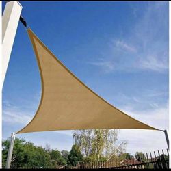 12x12x12 Sun Sail Triangle Canopy Available Cream and Lime Green