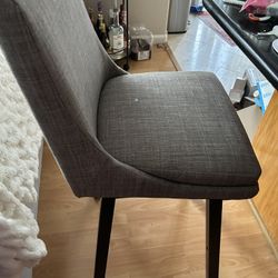 Gray Upholstered Counter Stool (2)