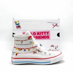 Women Converse Shoes x Sanrio Chuck Taylor All Star Hello Kitty - Size 5,5.5,6,7,7.5,8,8.5,9,9.5,10