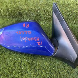 2012 Hyundai Accent Passenger RH Side Mirror 