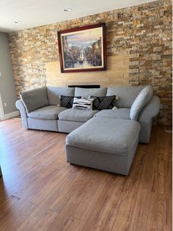 FREE DELIVERY- Pottery Barn Modular Grey Sectional Sofa