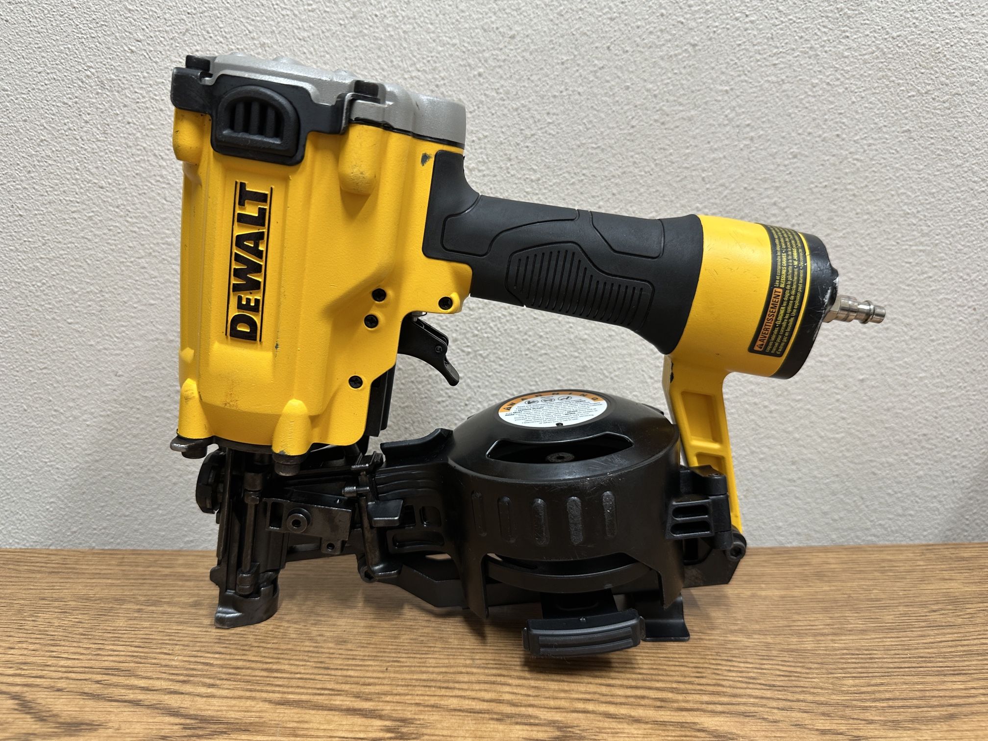 DEWALT DW45RN Pneumatic 15° Coil Corded Roofing Nailer