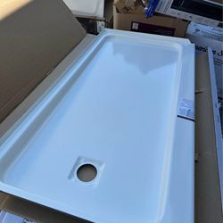 Bootz Industries Aloha ShowerCast 60 in. L x 30 in. W Alcove Shower Pan Base in White