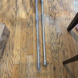 Two Adjustable shower Curtain Rods
