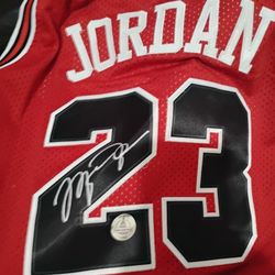 Michael Jordan Autograph Signed COA Jersey Chicago Bulls NBA Auto