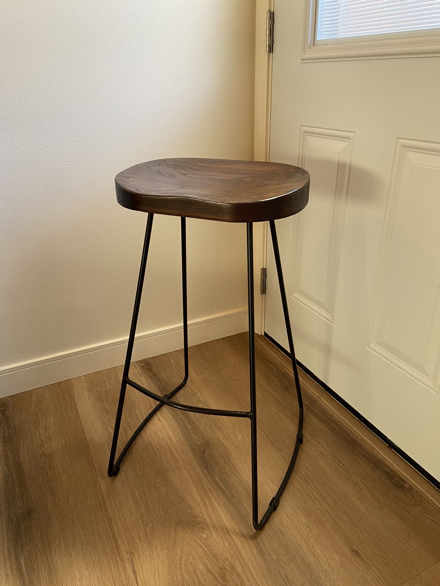 Solid Wood Barstools x4