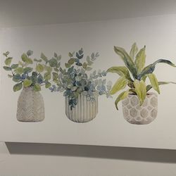 Green Plants Canvas Wall Art 