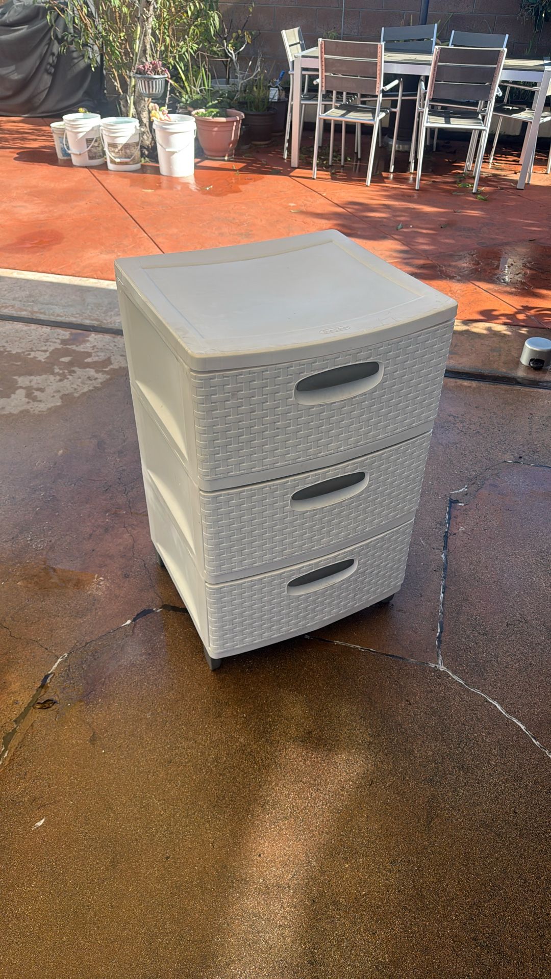 3 Drawer Plastic Storage