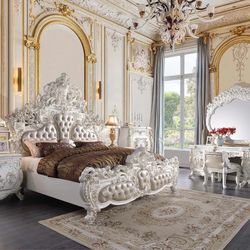 Orvieto Collection Eastern King size bed-Antique white-complete set als available Now On Sale 3549.00 Free Delivery 🚚 