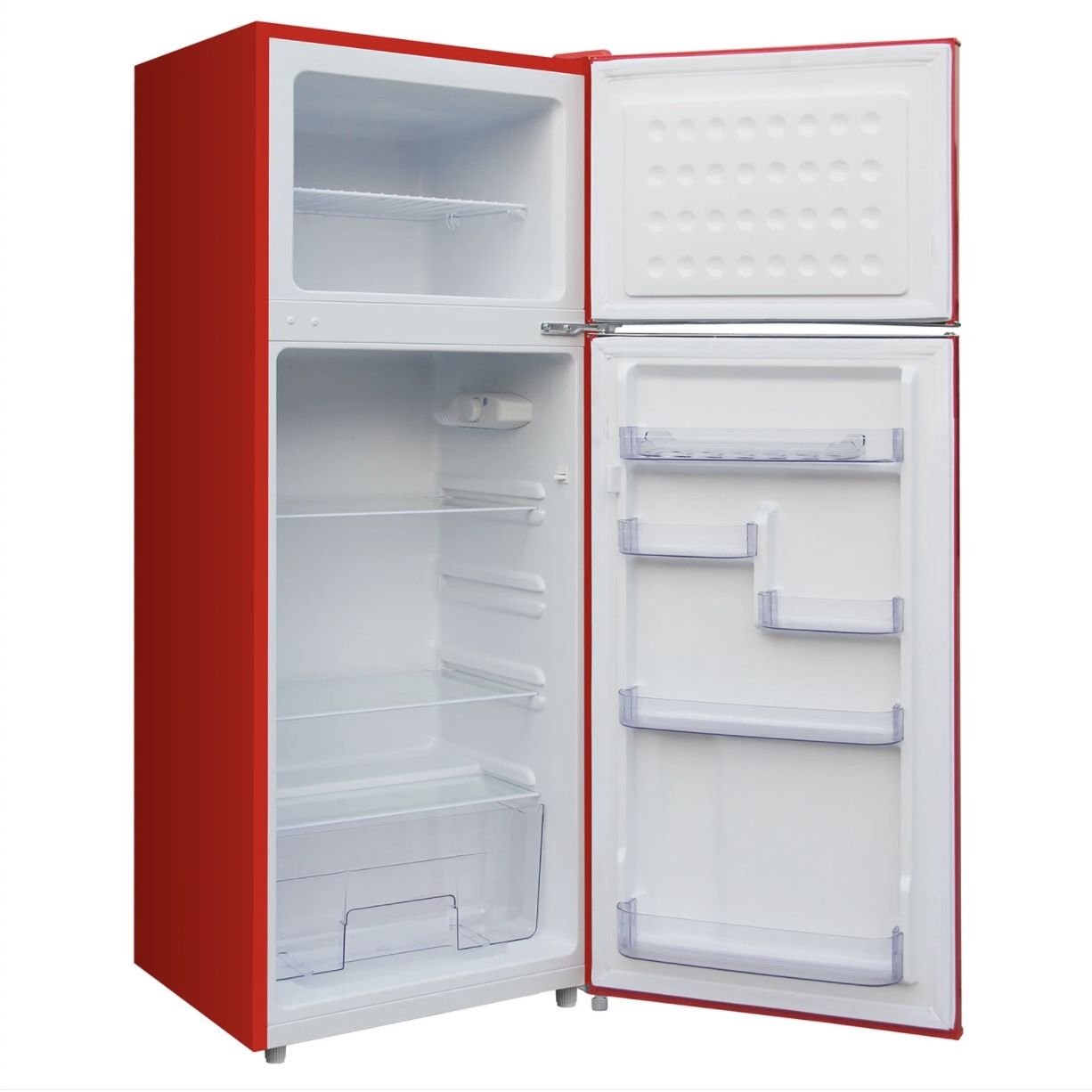 New in Box Frigidaire 7.5 cu ft Retro Refrigerator with Freezer Red for