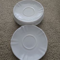 Arcopal France Coffee/Tea Saucers (7 in set)