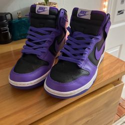 Jordan 1 mid purple-black