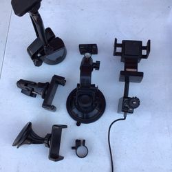 Smart Phone Apple ipod classic/mini Android Tablet Charging Station Dock Clip On Suction Cup Adjustable selfie stick CAR AUTO 