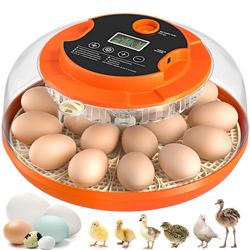 18 Egg Incubator with Automatic Egg Turning and Humidity Control, Incubators for Hatching Eggs, Chic