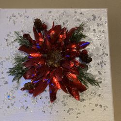 Glass Poinsettia 