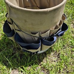Bucket Boss 5 Gallon Canvas Tool Holder With Pockets
