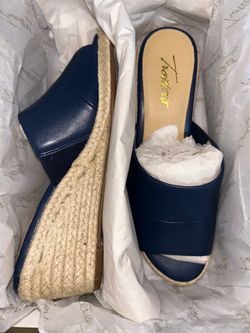 TROTTERS Women Size 6 Colony Slide Wedge