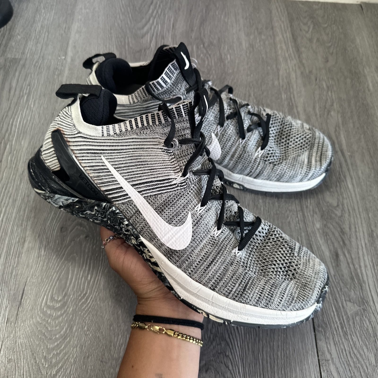 Nike Metcon DSX Flyknit Shoes Black WhiteTraining Sneakers